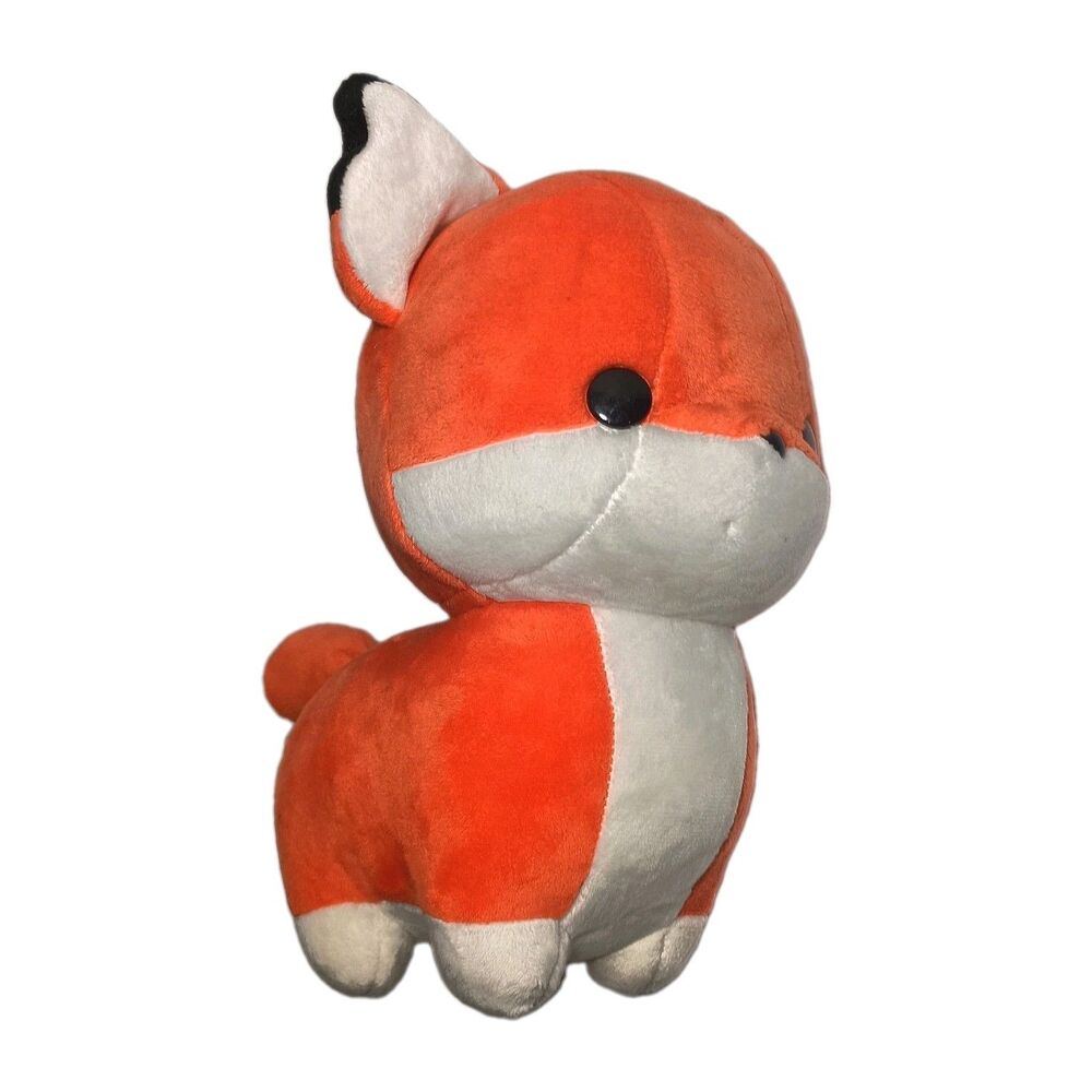 12" Bellzi Foxxi the Fox Orange White Plush Soft Stuffed Animal Toy Designer